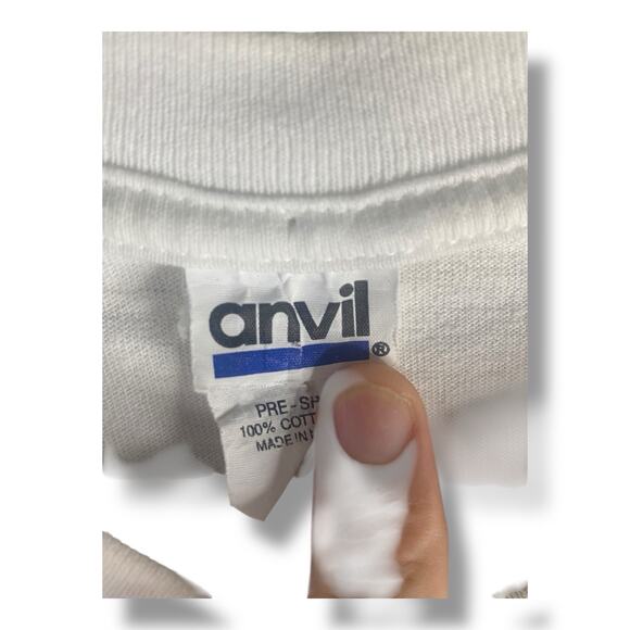 Vintage Anvil Graphic Biker T Shirt Size Men’s XL Ridin Hogs Chasin Chicks - Picture 4 of 5